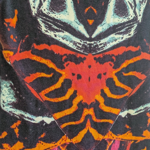 Alexander McQueen Kaleidoscope Abstract Butterfly Print Mini Dress *Altered - Picture 15 of 16